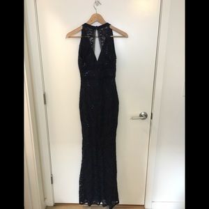 Navy formal gown dress